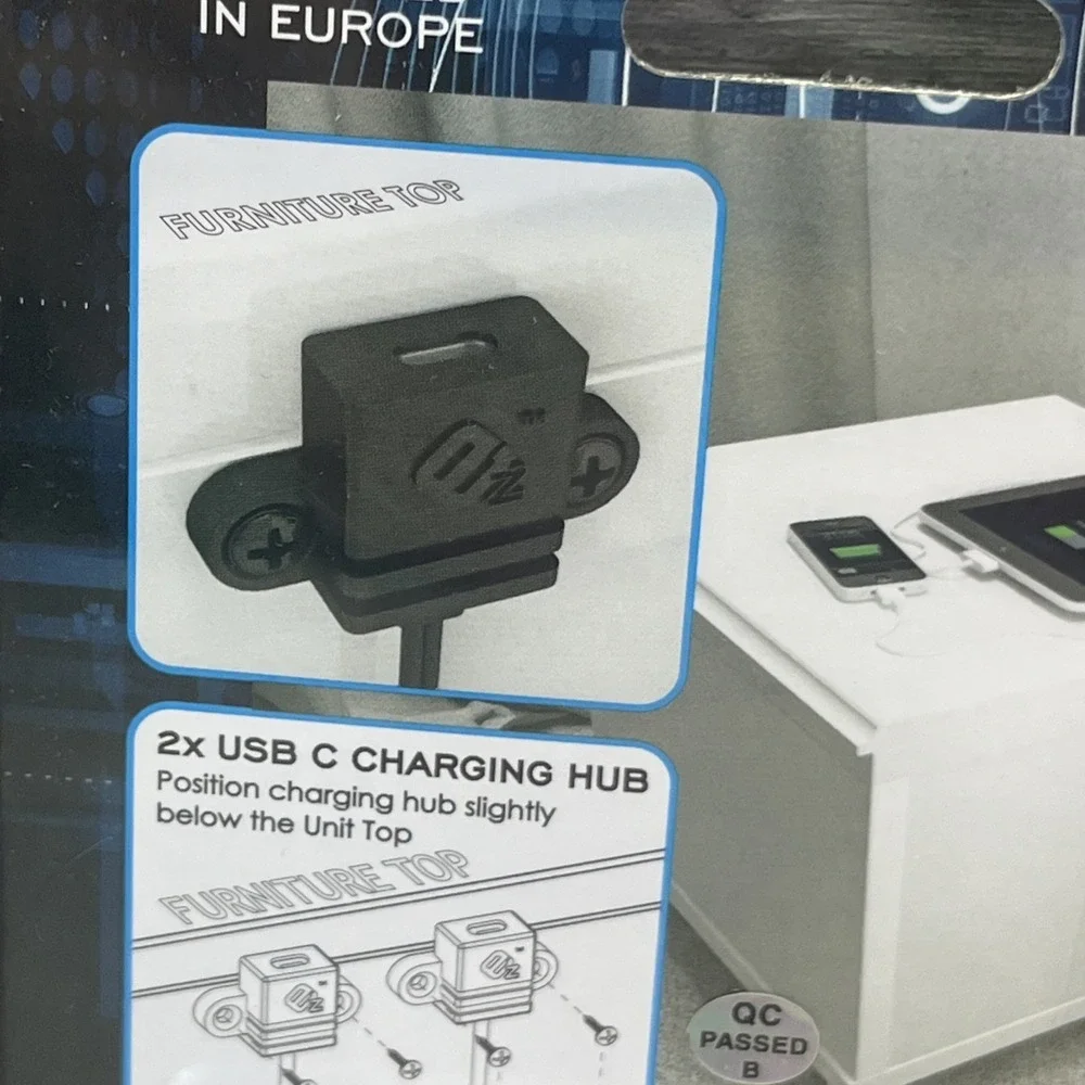 EZ Collection Smart Charging System 2 Port USB Type C Charger Version A 5 FD-B